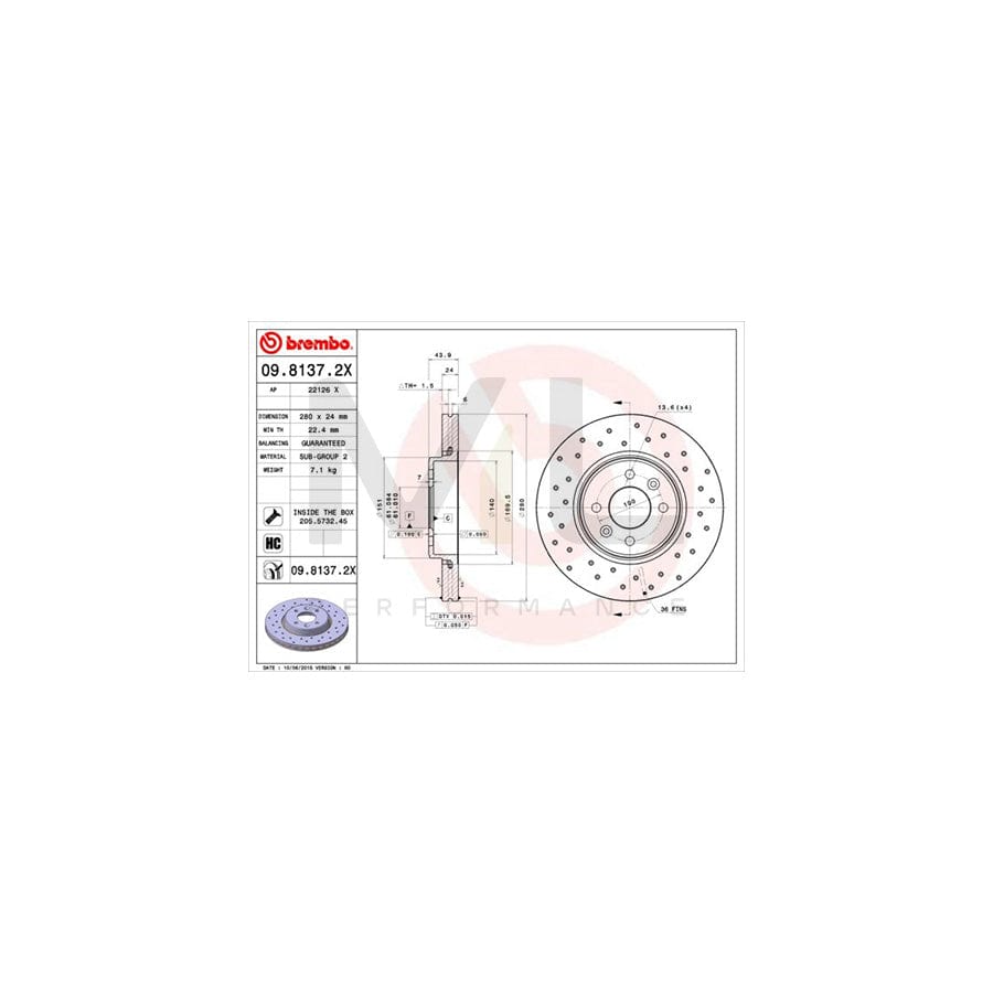 BREMBO COATED DISC LINE 09.9463.11 Brake Disc suitable for MERCEDES-BENZ S-Class Perforated / Vented, Coated, High-carbon, with bolts/screws | ML Performance Car Parts