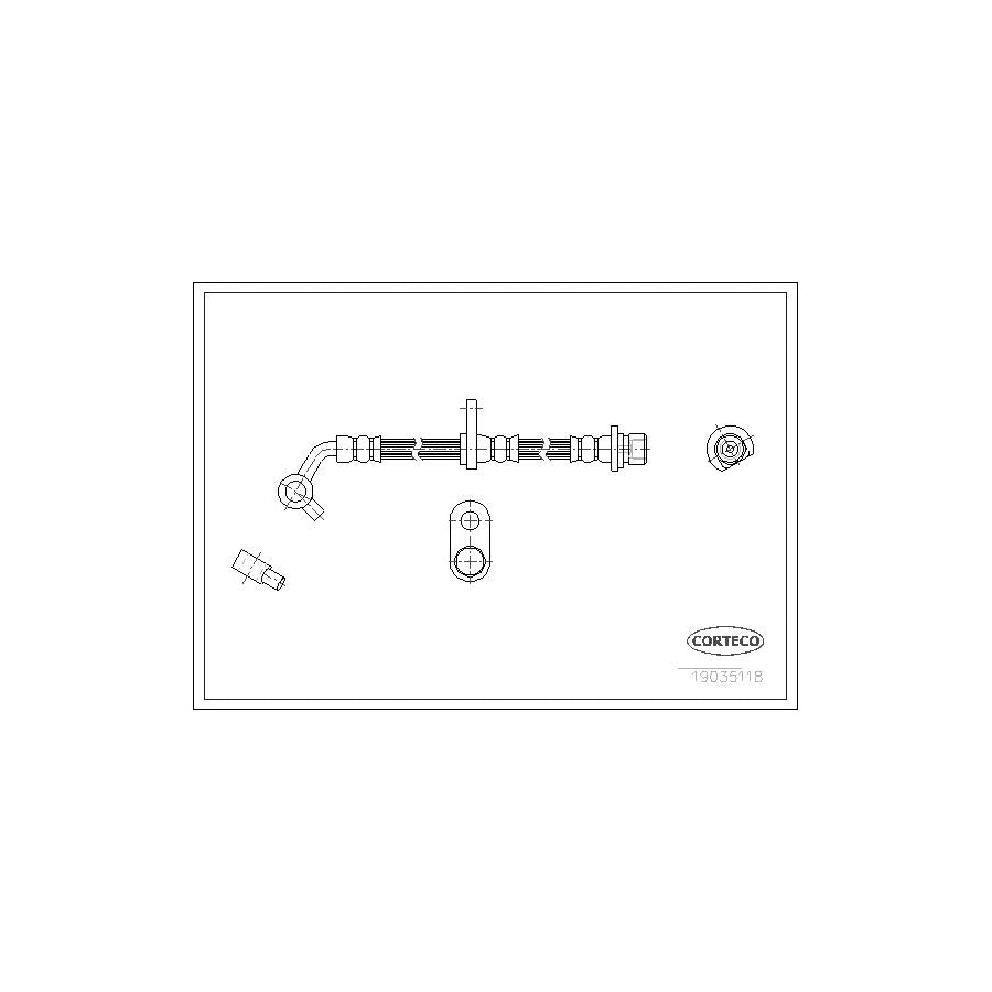 Corteco 19035118 Brake Hose For Honda Fr-V (Be) | ML Performance UK