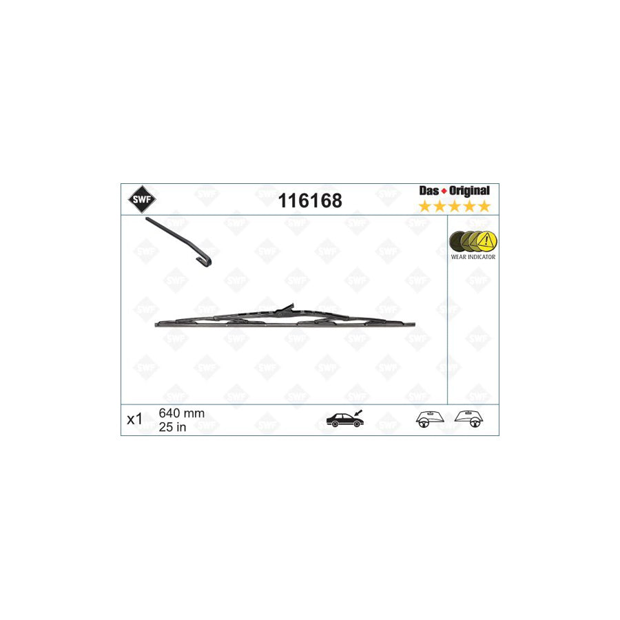 Swf Original 116168 Wiper Blade Suitable For Mercedes-Benz E-Class | ML Performance UK Car Parts