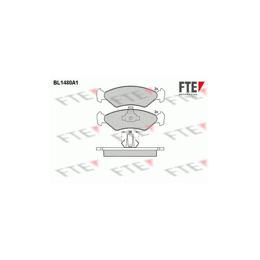 Fte BL1480A1 Brake Pad Set | ML Performance UK Car Parts