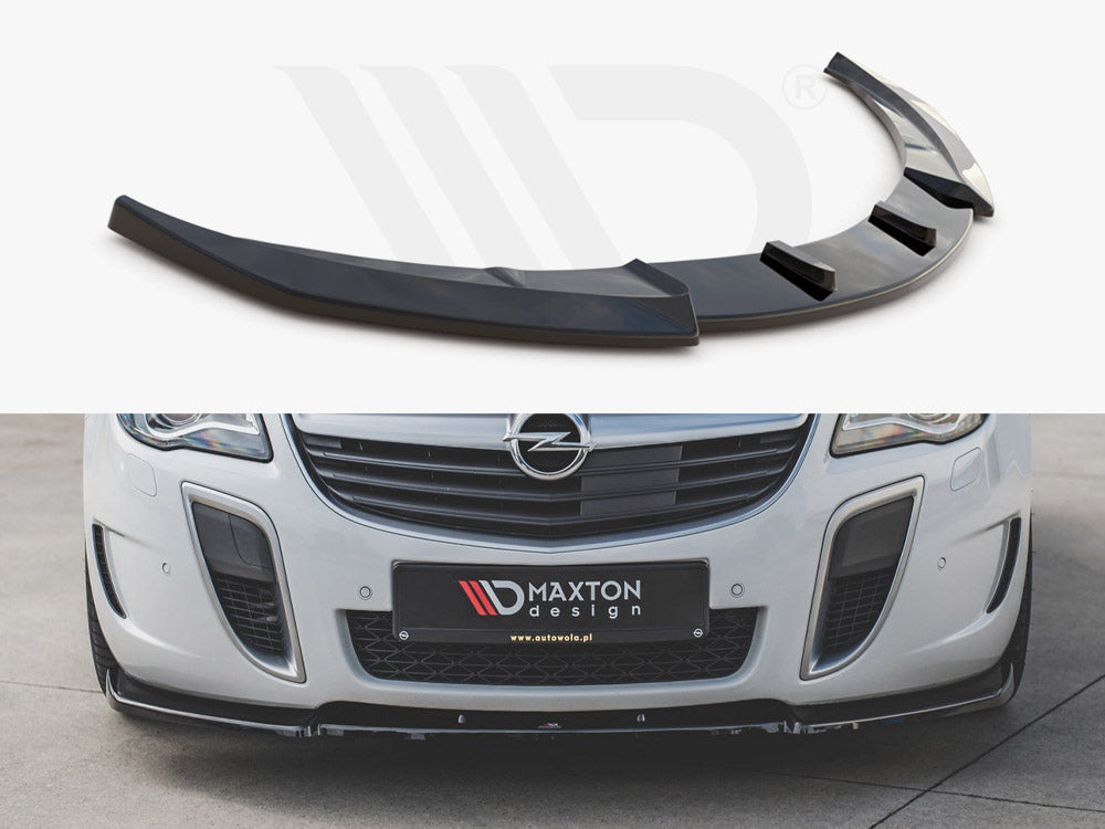 Maxton Design OP-IS-1F-OPC-FD1T Front Splitter V1 Opel/vauxhall Insignia MK1 VXR/OPC Facelift (2013-2017) | ML Performance UK Car Parts