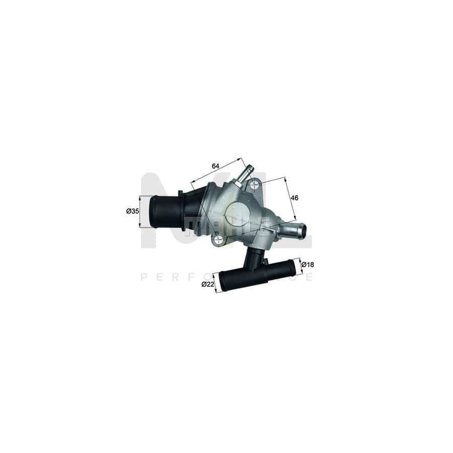 MAHLE ORIGINAL TI 46 92D Engine thermostat Opening Temperature: 92��C, with seal | ML Performance Car Parts