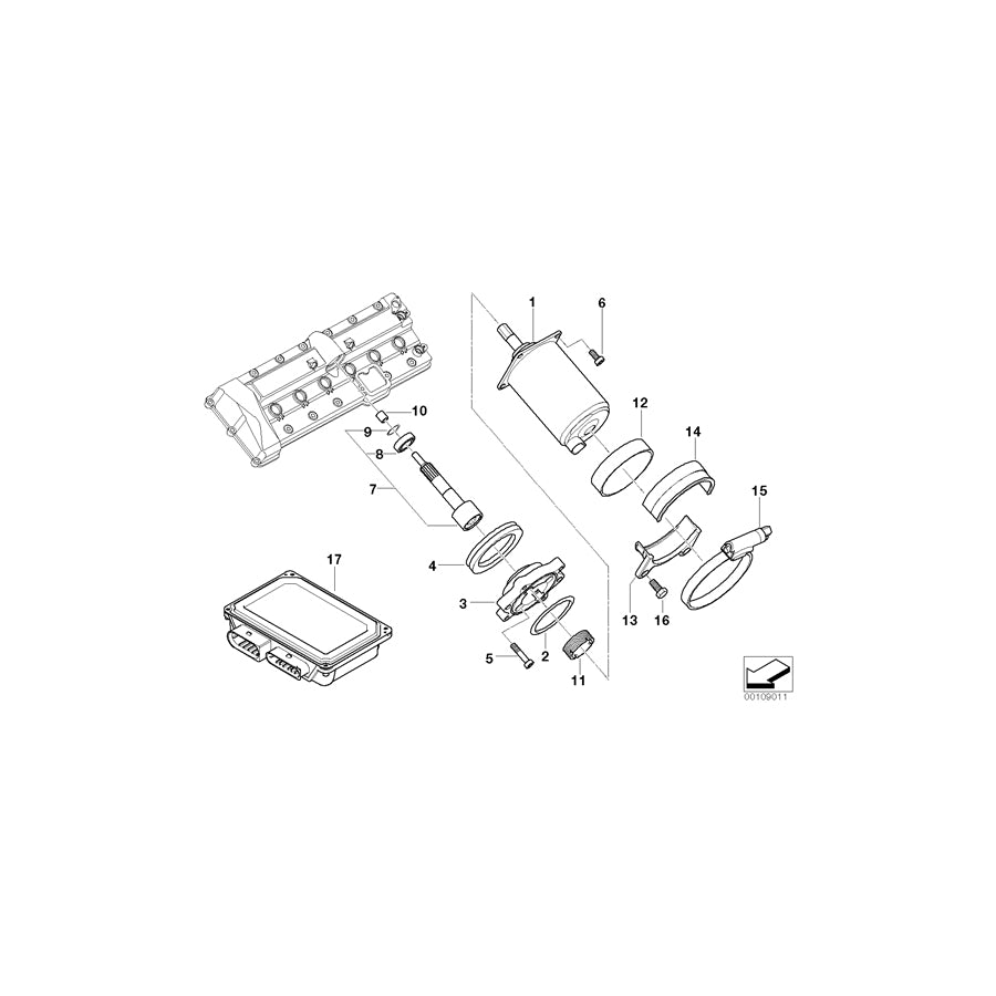 Genuine BMW 11377504328 E65 E67 Needle Bearing (Inc. Drophead, 760Li & Phantom EWB) | ML Performance UK Car Parts