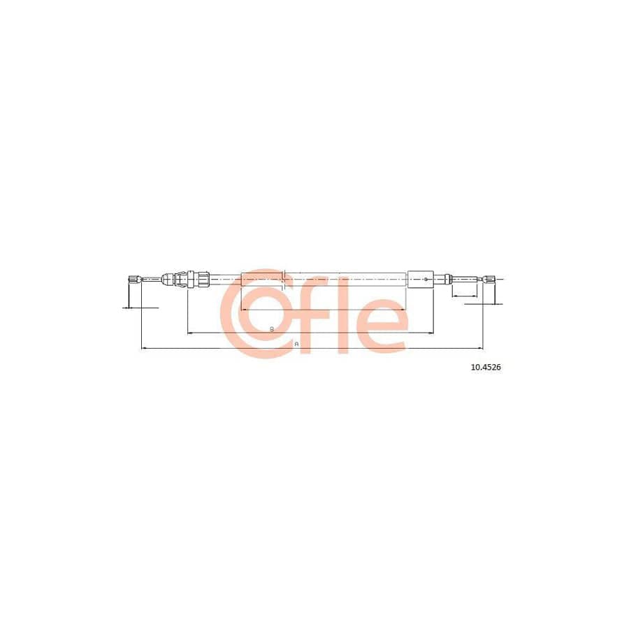 Cofle 10.4526 Hand Brake Cable