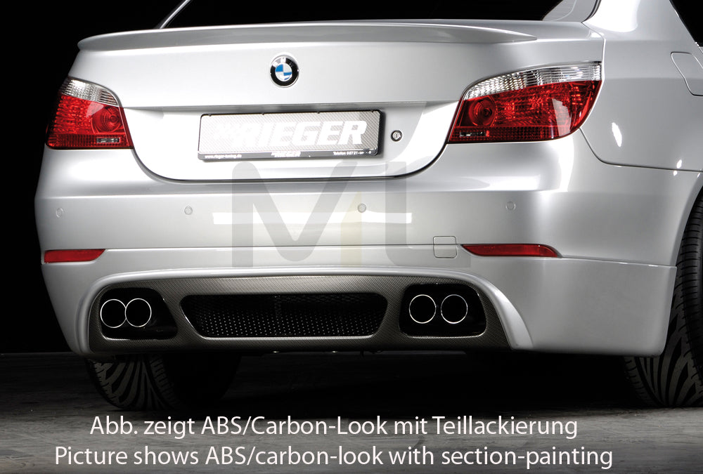 Rieger 00053619 BMW 5 Series E60 Rear Diffuser 2 | ML Performance UK Car Parts