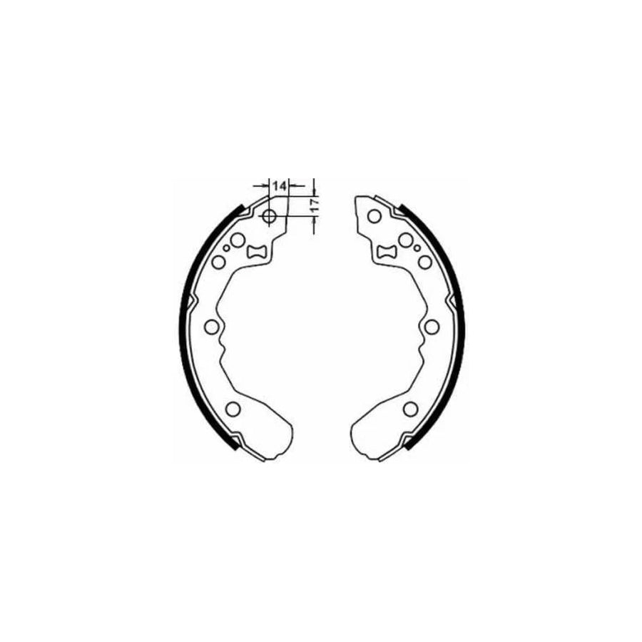 ABE C00304ABE Brake Shoe Set