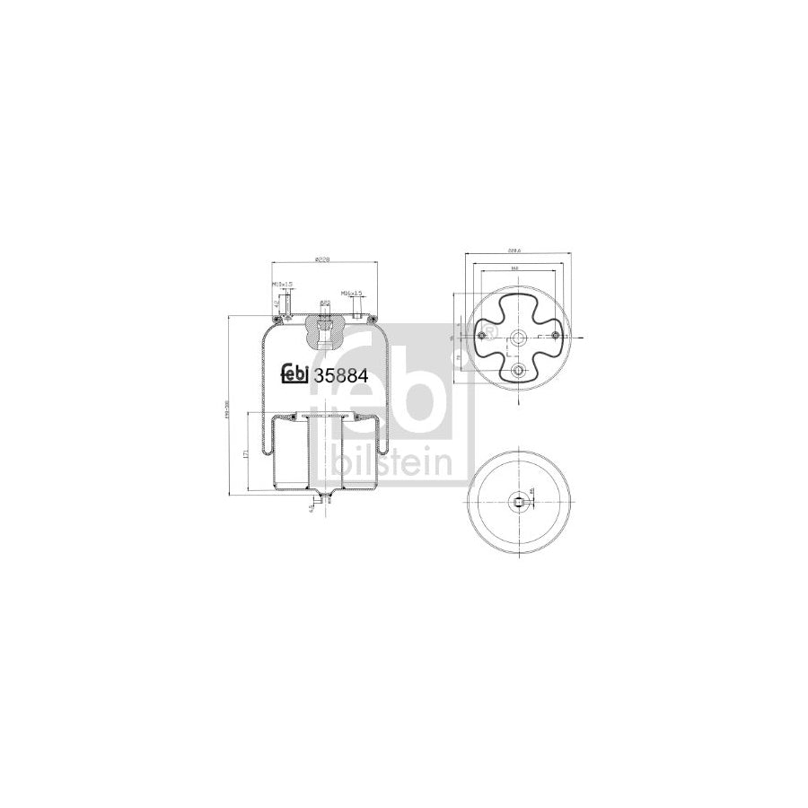 Febi Bilstein 35884 Boot, Air Suspension