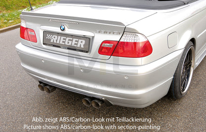 Rieger 00099574 BMW 3 Series E46 Rear Diffuser 3 | ML Performance UK Car Parts