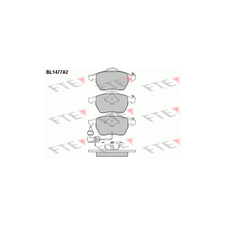 Fte BL1477A2 Brake Pad Set | ML Performance UK Car Parts