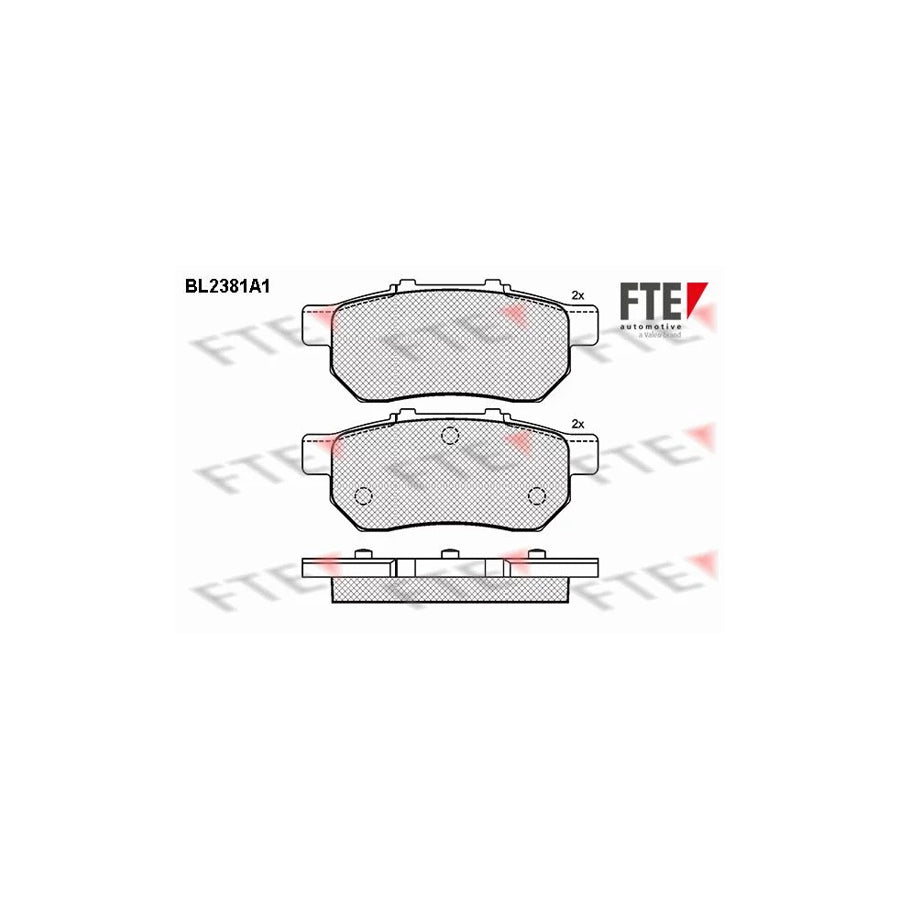 Fte BL2381A1 Brake Pad Set For Honda Civic V Coupe (Ej) | ML Performance UK Car Parts