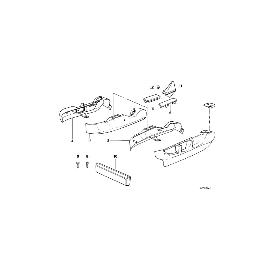 Genuine BMW 52108140451 E34 E32 Covering Cap PERGAM.23X42 (Inc. 525ix, 750iL & 730i) | ML Performance UK Car Parts