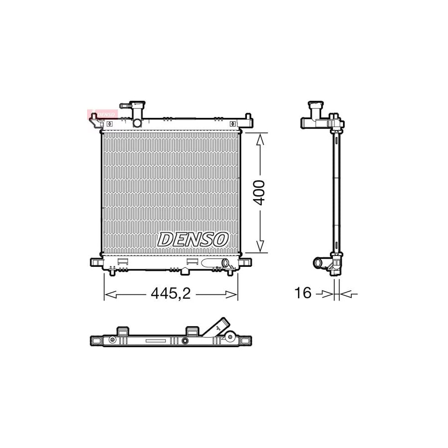 Denso DRM46066 Drm46066 Engine Radiator For Nissan Note Ii Hatchback (E12) | ML Performance UK