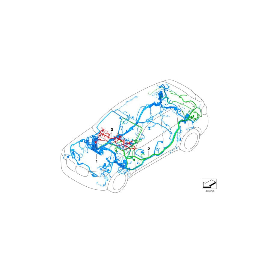 Genuine BMW 61112462620 G02 M Audio Wiring Harness, Duplicate (Inc. X4 25dX, X4 20iX & X4 M40dX) | ML Performance UK Car Parts