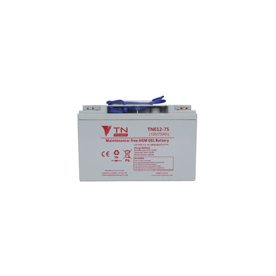 TN Power AGM 12V 75Ah Deep Cycle Battery - TNE12-75 | ML Performance UK Car Parts