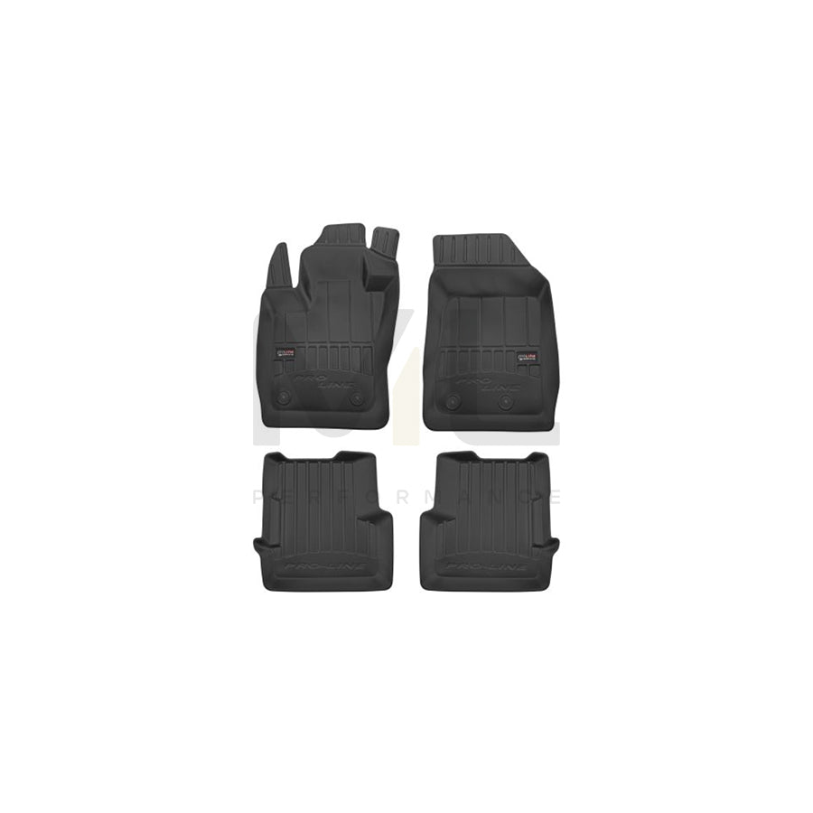 FROGUM 3D408494 Floor mat set for JEEP Renegade Off-Road (BU, B1) Elastomer, Front and Rear, Quantity: 4, Black | ML Performance Car Parts