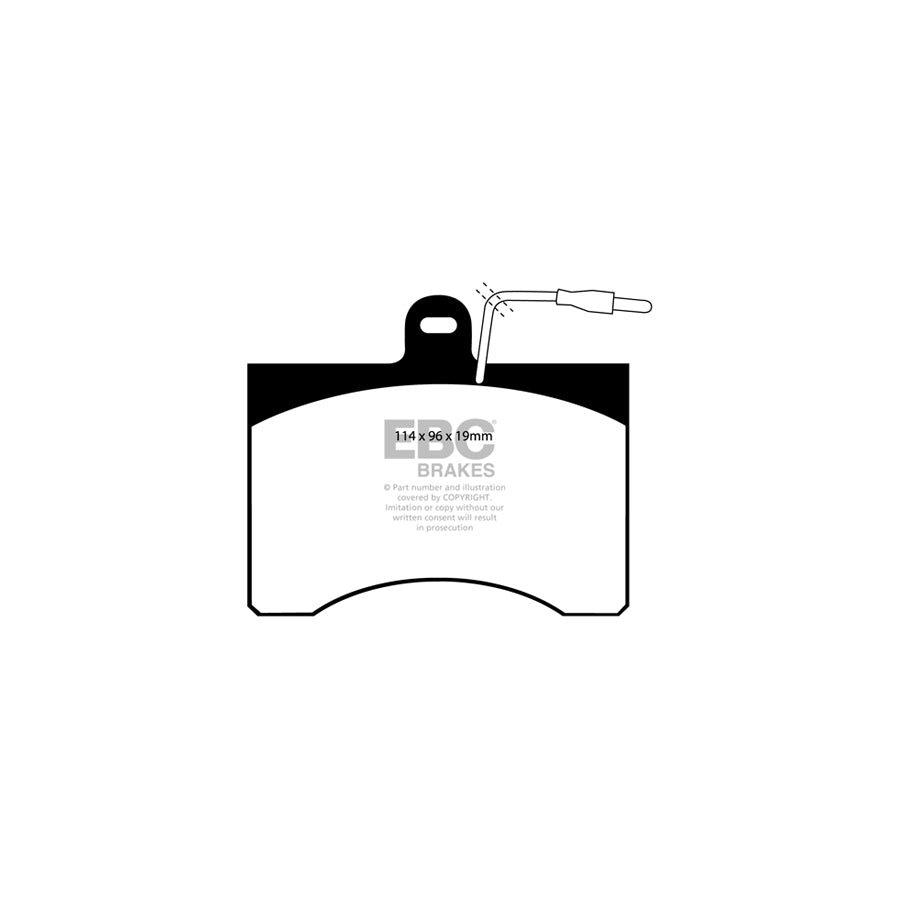 EBC DP395 Citroen Fiat Ultimax Front Brake Pads - Citroen Caliper 2 | ML Performance UK Car Parts