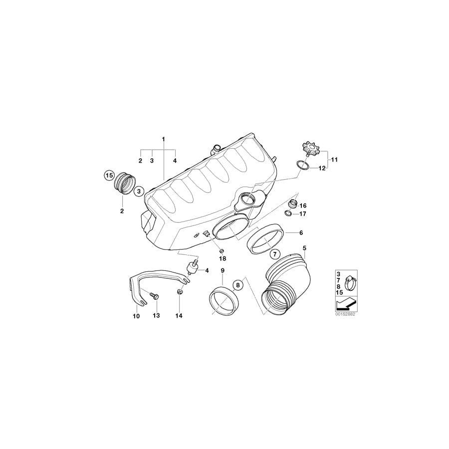 Genuine BMW 11611407695 E46 E36 E86 Gasket (Inc. Z3 M, Z4 M3.2 & M3) | ML Performance UK Car Parts