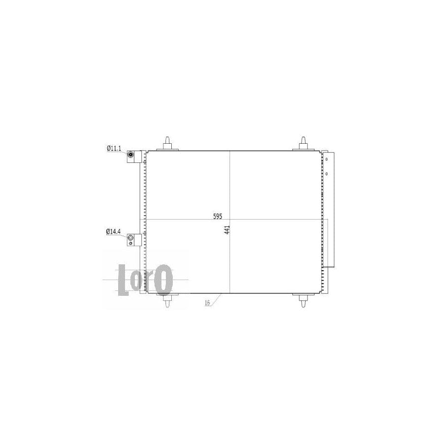 Abakus 0090160025 Air Conditioning Condenser | ML Performance UK