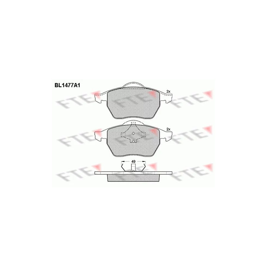 Fte BL1477A1 Brake Pad Set | ML Performance UK Car Parts