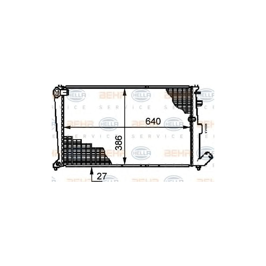 Hella 8MK 376 719-201 Engine Radiator