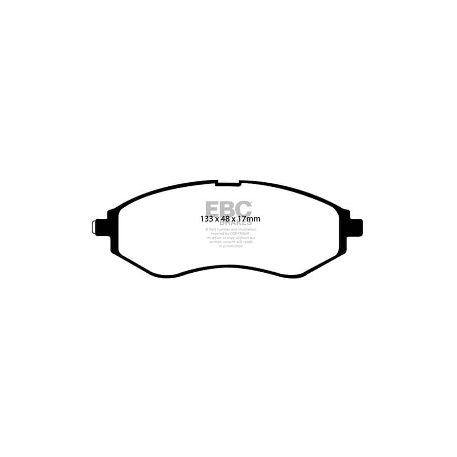 EBC PD01KF267 Chevrolet Daewoo Greenstuff Front Brake Pad & Plain Disc Kit  (Inc. Aveo & Kalos) 2 | ML Performance UK Car Parts