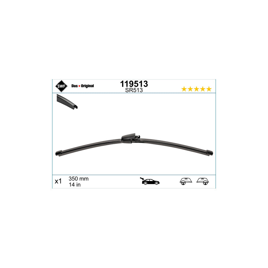 Swf Visioflex Rear 119513 Wiper Blade | ML Performance UK Car Parts