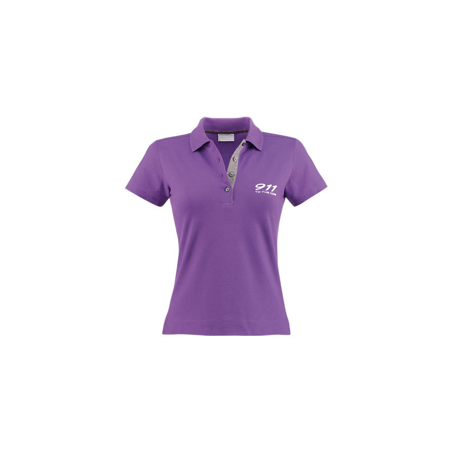 Genuine Porsche Porsche Women'S Classic Polo Shirt, Purple | ML Performance UK Car Parts