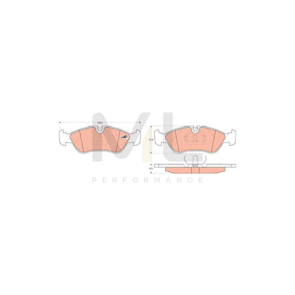 TRW Cotec Gdb951 Brake Pad Set Prepared For Wear Indicator | ML Performance Car Parts