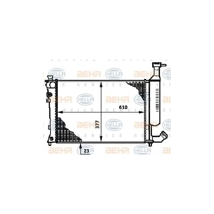 Hella 8MK 376 719-511 Engine Radiator