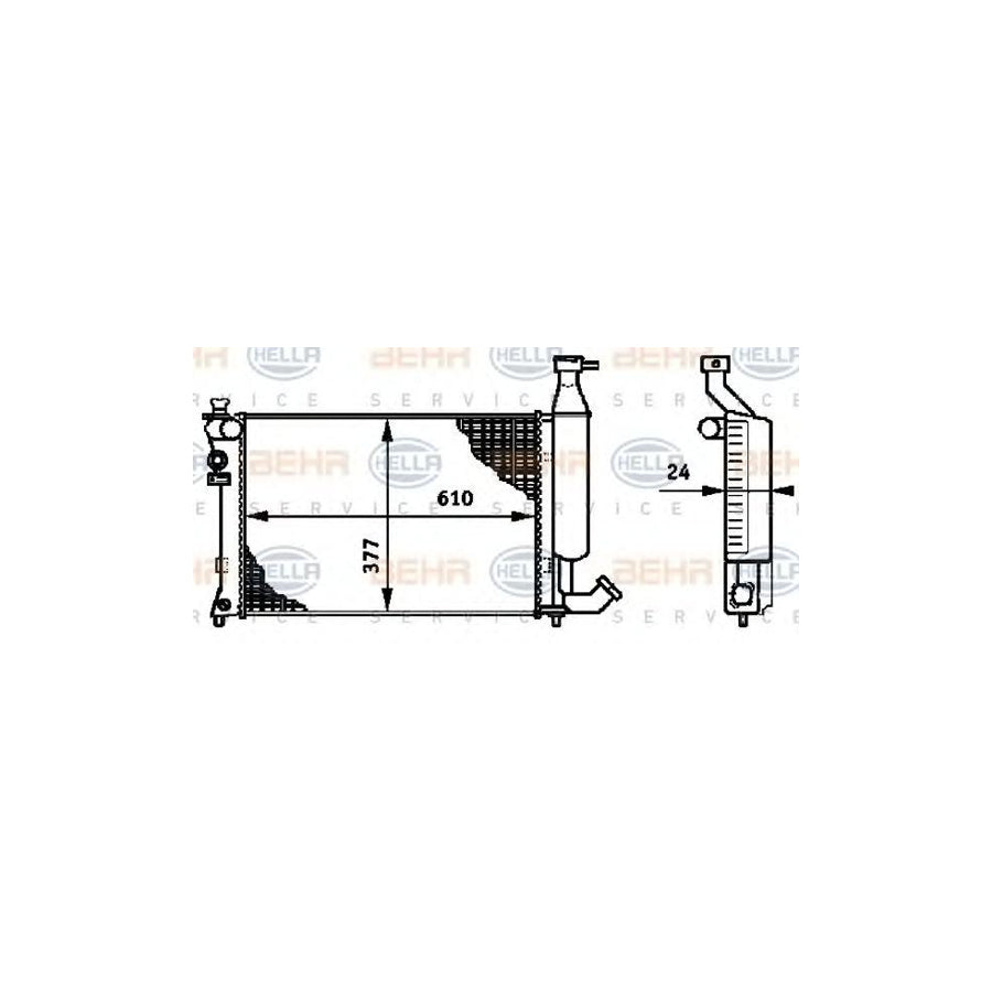 Hella 8MK 376 719-501 Engine Radiator