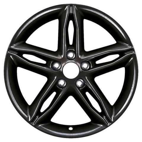 GENUINE FORD 2237381 x4 SET OF 4 FOCUS ST - FOCUS - C-MAX ALLOY WHEEL 17" 5 X 2-SPOKE DESIGN, ABSOLUTE BLACK, 2014 - 2021 | ML Performance UK