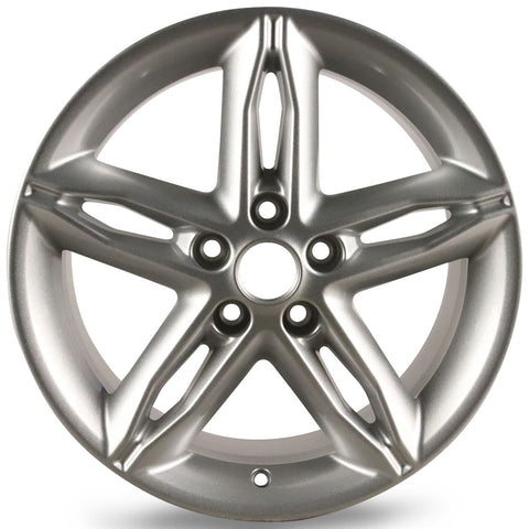 GENUINE FORD 2237379 FOCUS ST - FOCUS - C-MAX ALLOY WHEEL 17" 5-SPOKE PREMIUM DESIGN, SILVER, 2010 - 2019 | ML Performance UK