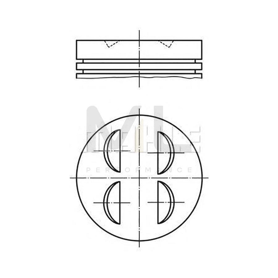 MAHLE ORIGINAL 083 12 02 Piston 92,5 mm, without cooling duct | ML Performance Car Parts