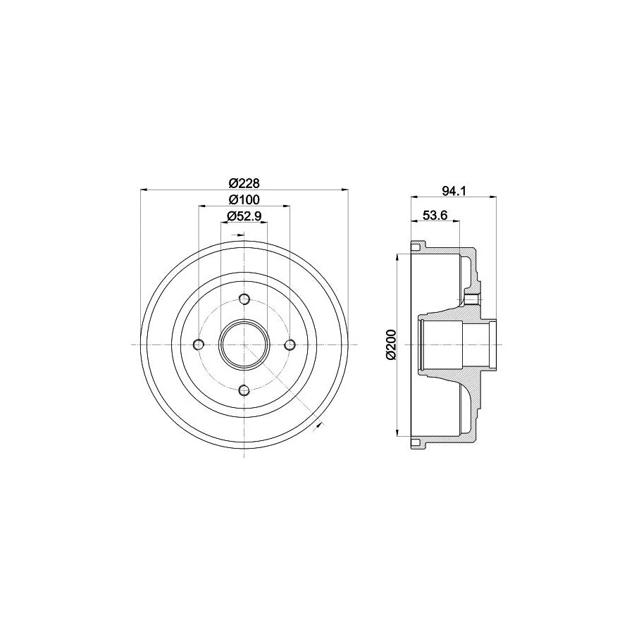 Hella 8MV 376 791-341 Fan Clutch For Toyota Land Cruiser Prado 90 (J90)