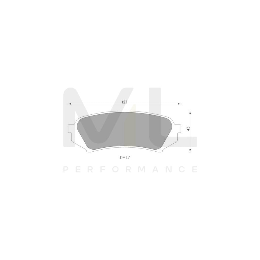 Bosch 0986Ab2606 Brake Pad Set BP2606N | ML Performance Car Parts