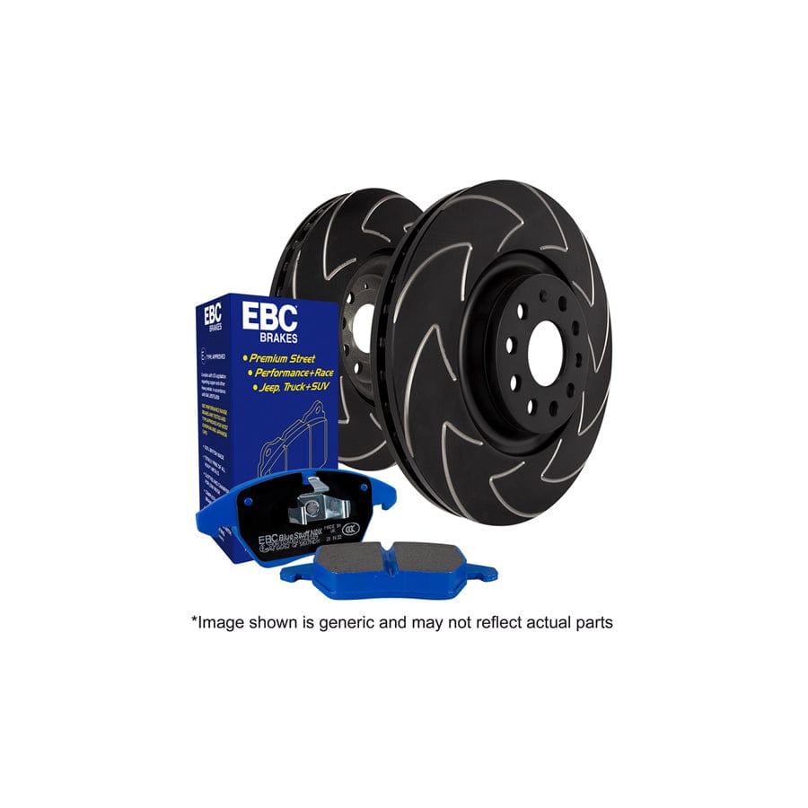 EBC PD19KR461 Ford Sierra Bluestuff Rear Brake Pad & BSD Disc Kit - Girling/TRW Caliper 1 | ML Performance UK Car Parts