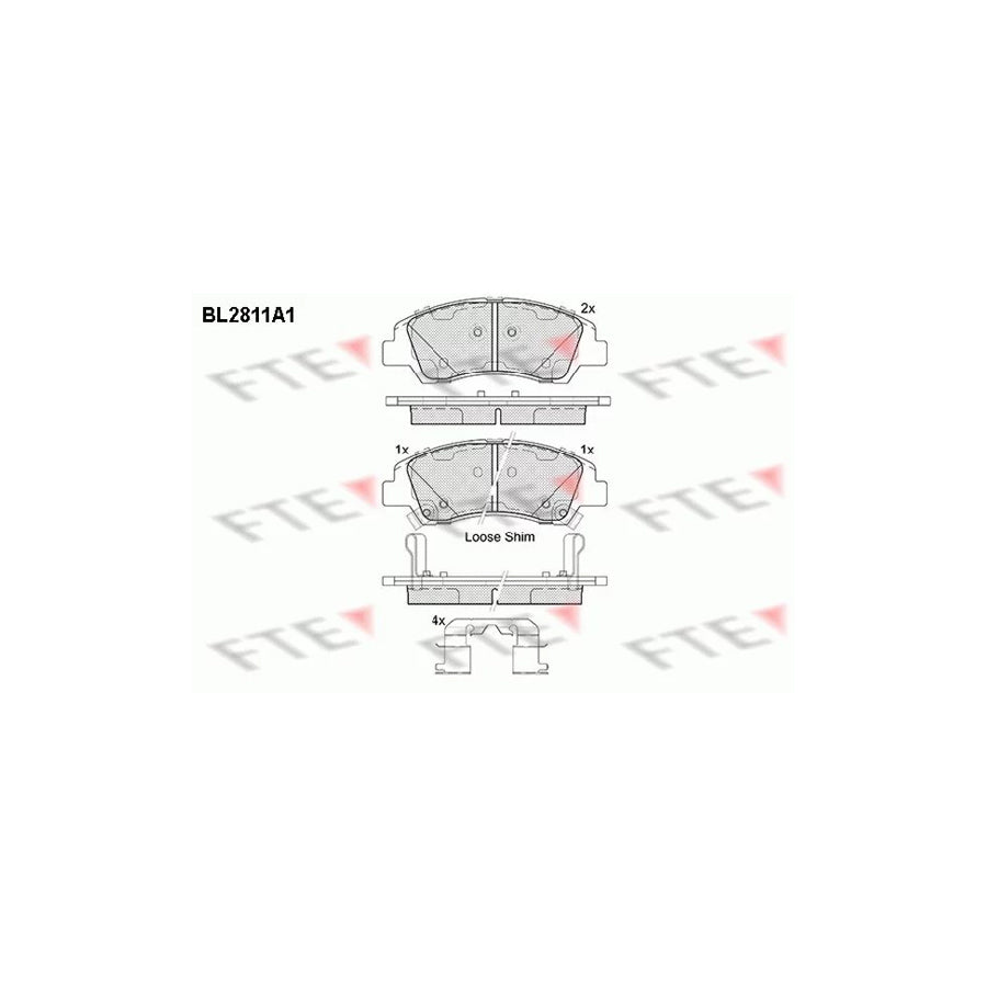 Fte 9011001 Brake Pad Set For Hyundai I10 Ii Hatchback (Ia, Ba) | ML Performance UK Car Parts