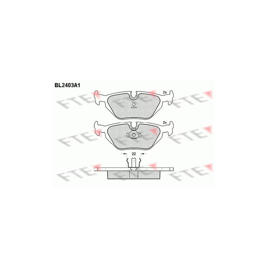 Fte BL2403A1 Brake Pad Set | ML Performance UK Car Parts