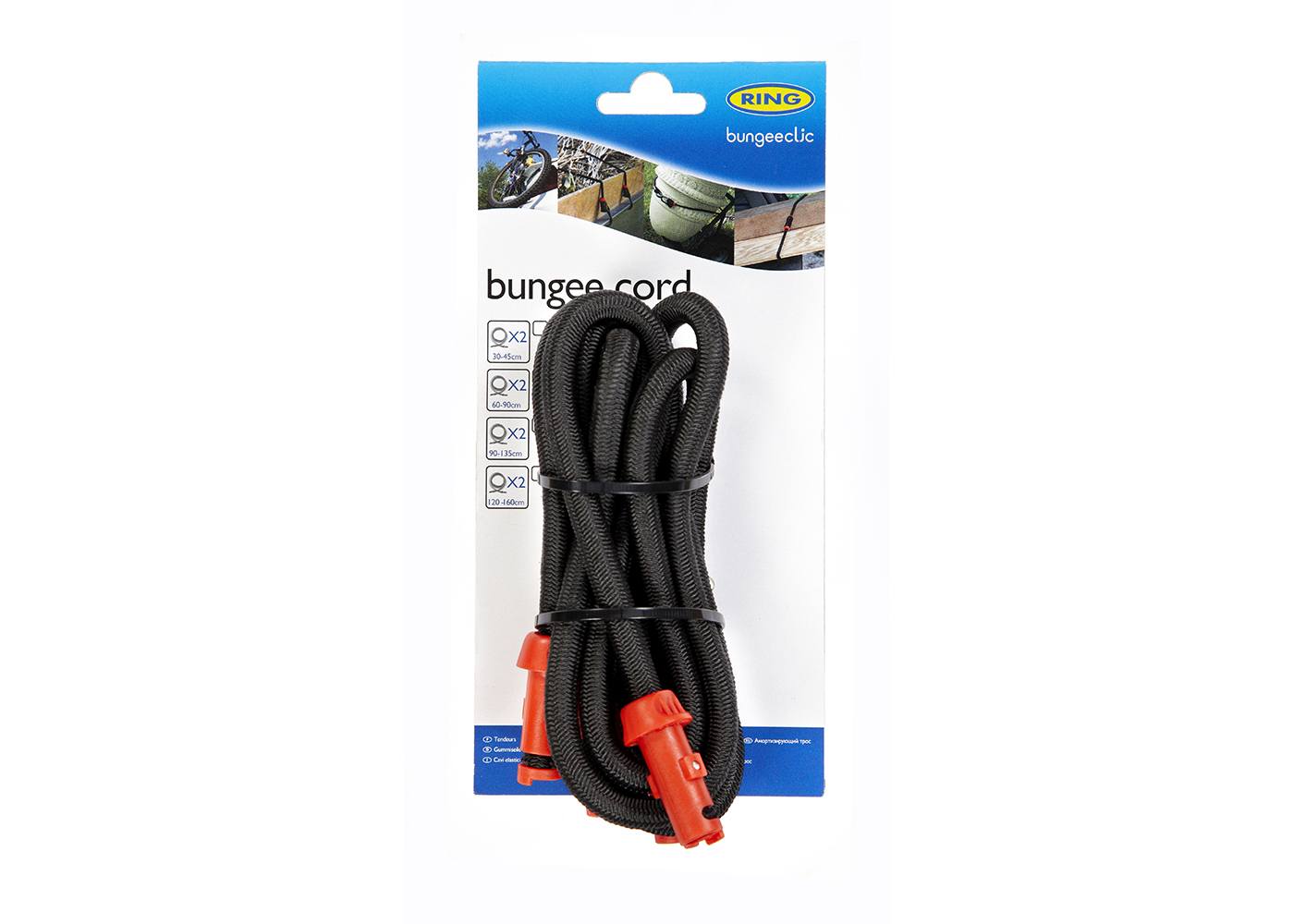 RING RLS90 Bungee Clic 90cm Cords x 2 (Supplied in Counter Top Display Unit of 6 only) | ML Performance