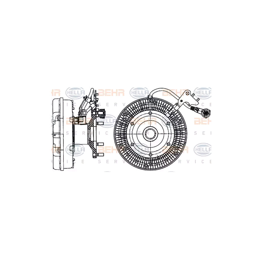 Hella 8MV 376 906-661 Fan Clutch