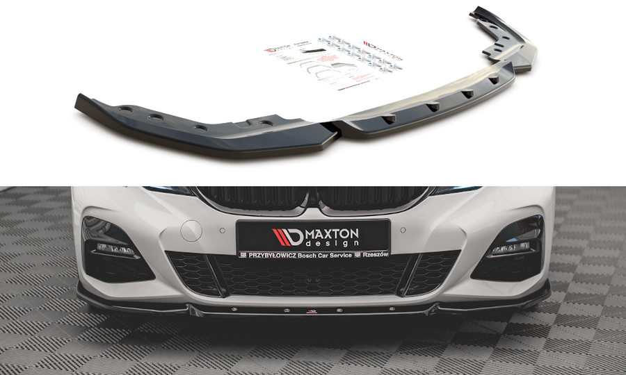 Maxton Design BM-3-20-MPACK-FD5T Front Splitter V.5 BMW Series 3 G20 / G21 M-Pack | ML Performance UK Car Parts