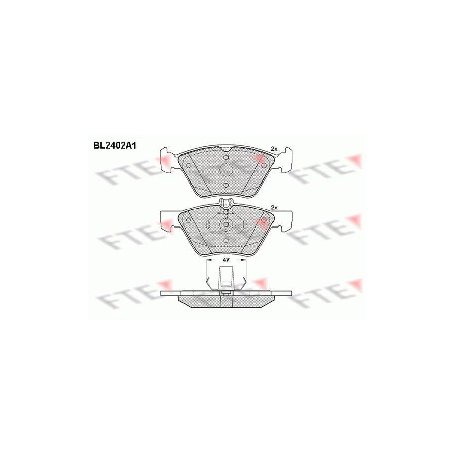 Fte BL2402A1 Brake Pad Set Suitable For Mercedes-Benz E-Class | ML Performance UK Car Parts