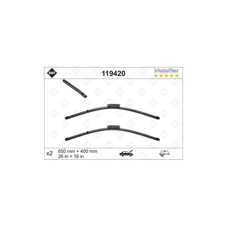 Swf Visioflex 119420 Wiper Blade For Renault Laguna | ML Performance UK Car Parts