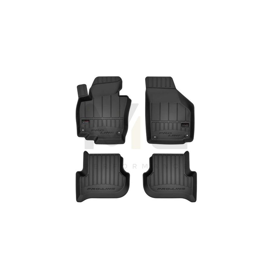 FROGUM 3D407329 Floor mat set for SKODA Yeti (5L) Elastomer, Front and Rear, Quantity: 4, Black | ML Performance Car Parts