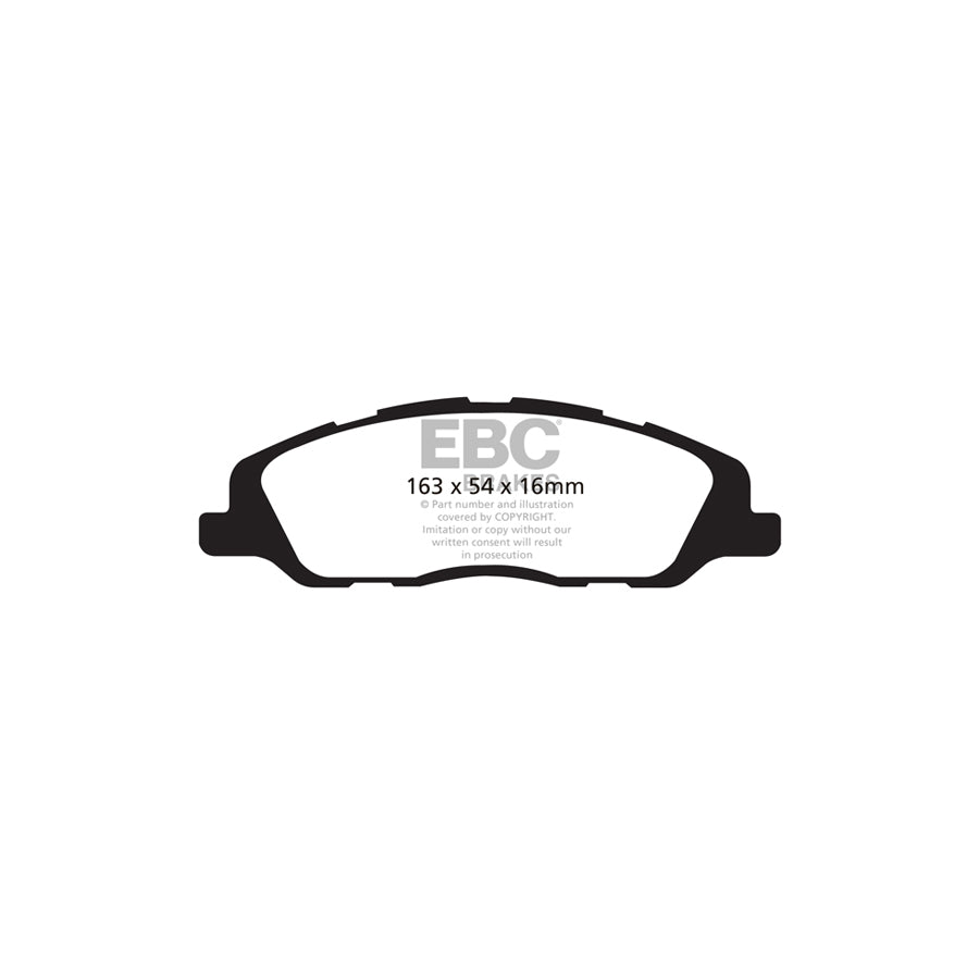 EBC DP41868R Ford Mustang Yellowstuff Front Brake Pads 2 | ML Performance UK Car Parts