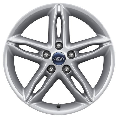 GENUINE FORD 2237379 x4 SET OF 4 FOCUS ST - FOCUS - C-MAX ALLOY WHEEL 17" 5-SPOKE PREMIUM DESIGN, SILVER, 2010 - 2021 | ML Performance UK