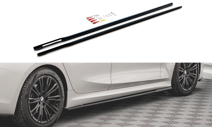 Maxton Design BM-3-20-MPACK-SD2T Side Skirts Diffusers V.2 BMW Series 3 G20 / G21 M-Pack | ML Performance UK Car Parts