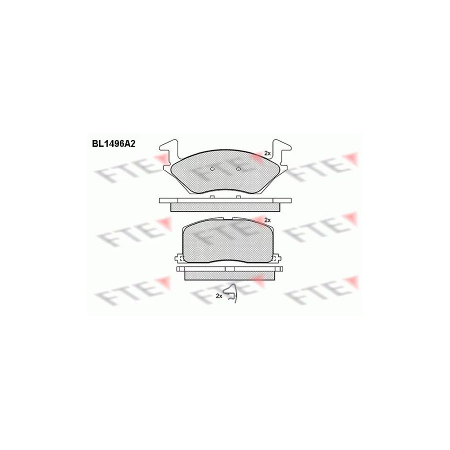 Fte BL1496A2 Brake Pad Set For Toyota Starlet | ML Performance UK Car Parts