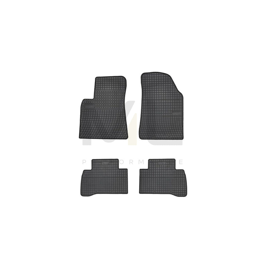 FROGUM Tailored 547440 Floor mat set for KIA Niro (DE) Elastomer, Front and Rear, Quantity: 4, Black | ML Performance Car Parts