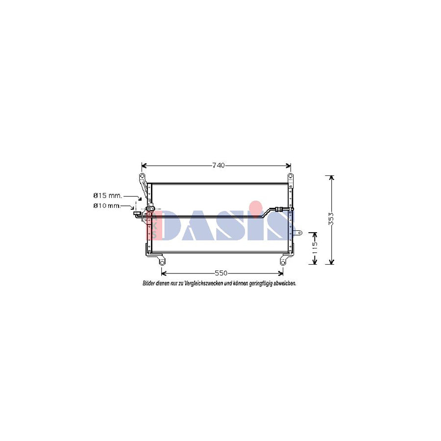 AKS Dasis 082140N Air Conditioning Condenser For Fiat Punto I Hatchback (176) | ML Performance UK